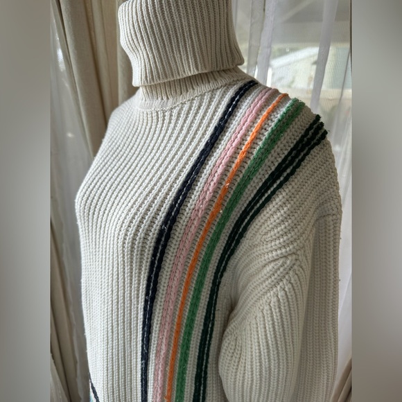 Tory Sport Merino Wool Striped Sweater - Picture 4 of 13